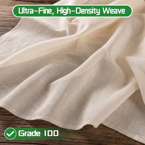 10 Pcs Unbleached 20x20 Inch Cheese Cloth for Straining, Reusable Kitchen Tool (Variation of THIS listing)