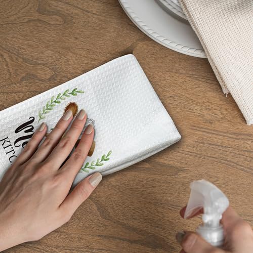 Grandma Meme Kitchen Towel - Absorbent Waffle Dishcloth 16x24
