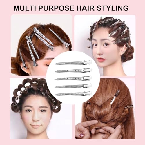 HAALII 30-Pack 3.5 Inch Metal Duckbill Hair Clips for Styling