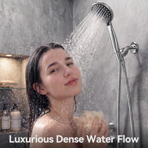 MakeFit Handheld Shower Head with 5 Spray Modes for Low Water Pressure