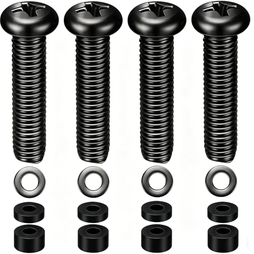 KUNHEHO M8 x 30mm Matte Black Screws for Samsung TV Mounting