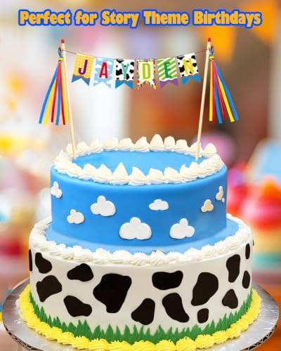 DIY Personalized Toy-Inspired Birthday Cake Topper for Kids - Custom Banner & Decorations