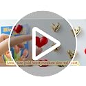 12PCS Heart-Shaped Refrigerator Magnets Set - Cute Red Decor