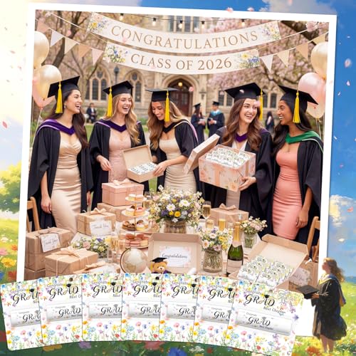 12 Pack Graduation Lip Balm Party Favors Class of 2026 Honey Flavor