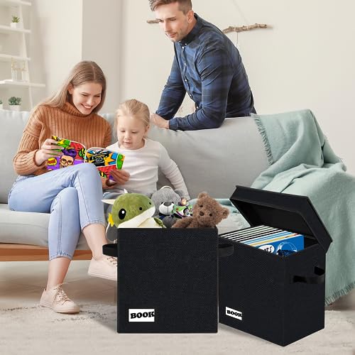 YNSZAS Comic Book Storage Box - Collapsible, Heavy Duty, Holds 160-180 Comics
