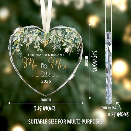 Mr & Mrs Ornament 2026 Wedding Gift for Newlyweds - Nestura 1.1