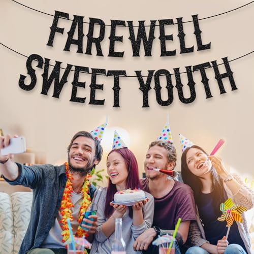 Funeral Farewell Sweet Youth Banner for Birthday Party Decorations