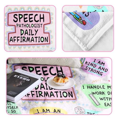 Speech Pathologist Blanket, Cozy 60x50 Fleece Gift