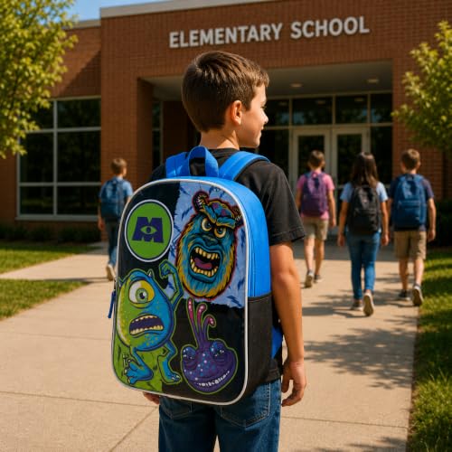 Disney Monsters Inc. 15-Inch Kids Backpack for School and Travel