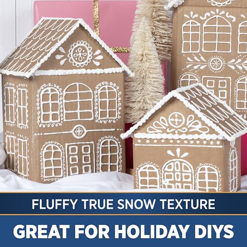 Aleene's Glitter Snow Glue, Fake Snow Crafting Texture, 14 oz Tub