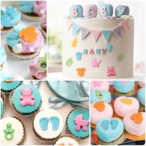JOERSH Baby Shower Chocolate Molds Set of 2 - 60 Cavity Silicone