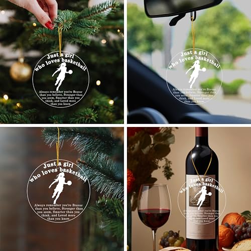 Personalized Basketball Ornament - Acrylic Christmas Decoration