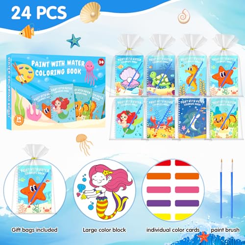 Under the Sea Water Coloring Books - 24 Mini Activity Books for Kids