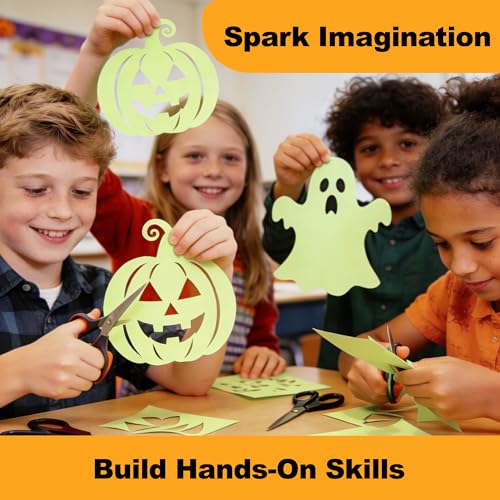 Glow in the Dark Sticker Paper - 6 A5 Sheets for Halloween DIY