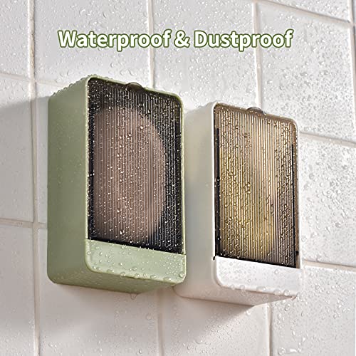 Self-Draining Soap Holder Dish for Shower & Kitchen - 2 Pack