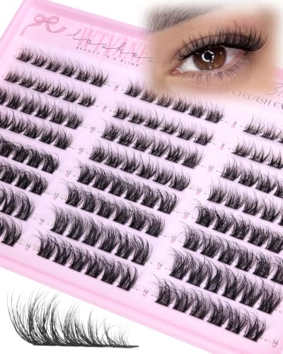 Wispy Lash Clusters Fluffy Eyelash Extensions 8-14mm CD Curl