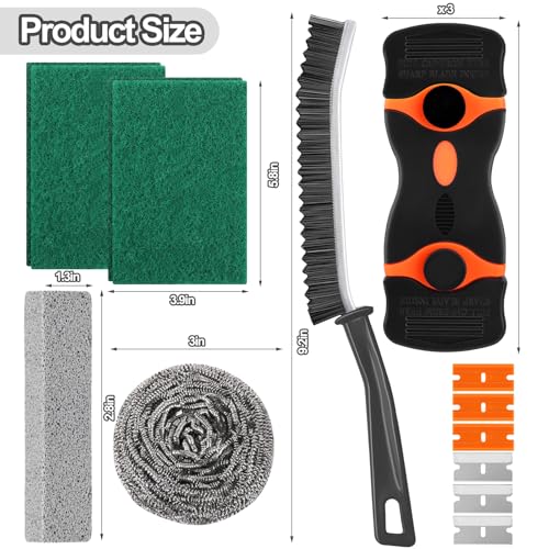 XANGNIER Heavy Duty Oven Cleaning Kit – Deep Cleaning Scraper & Brush Set