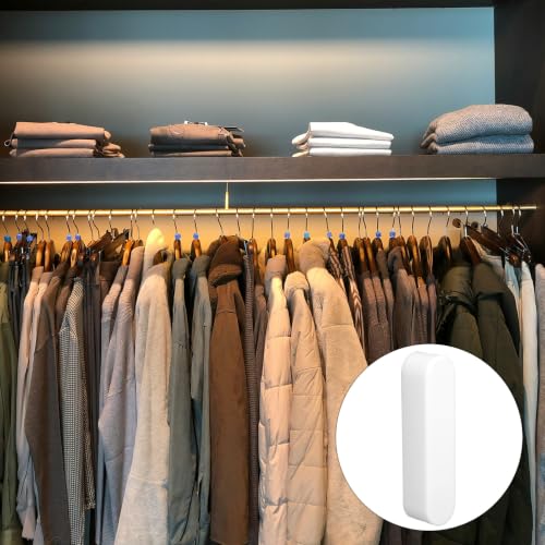 8 Pack White ABS Wire Shelving End Caps for Closet Rods & Shelves