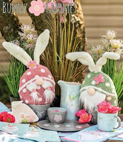 IHR Bunny Gnome Paper Party Napkins 3-Ply 6.5" x 6.5" 20-Count