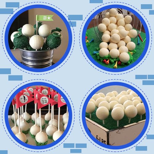 Silicone Golf Ball Cake Pop Mold - 2 Pack 3D Sphere Molds