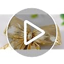Giant Christmas Bow Tree Topper - 20 Inch Gold Holiday Decor