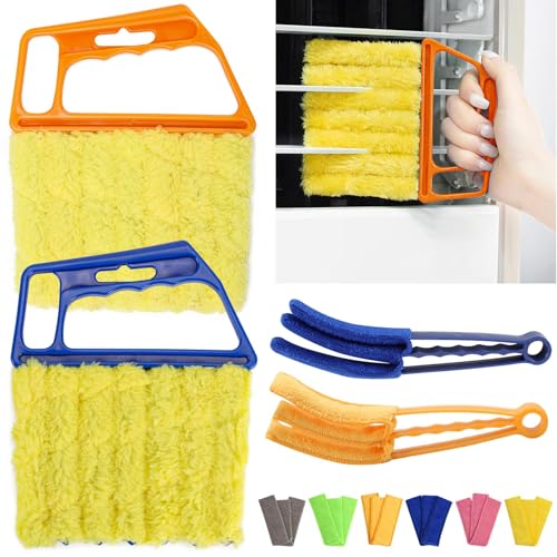 10-Piece Window Blind Cleaner Duster Set - Washable Microfiber Tools