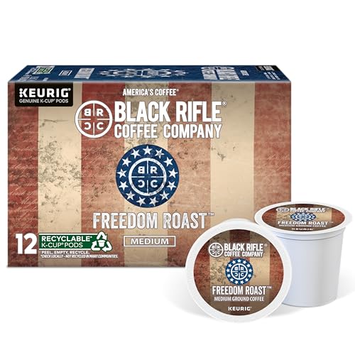 Black Rifle Coffee Freedom Blend Medium Roast K-Cup Pods (12 Count)