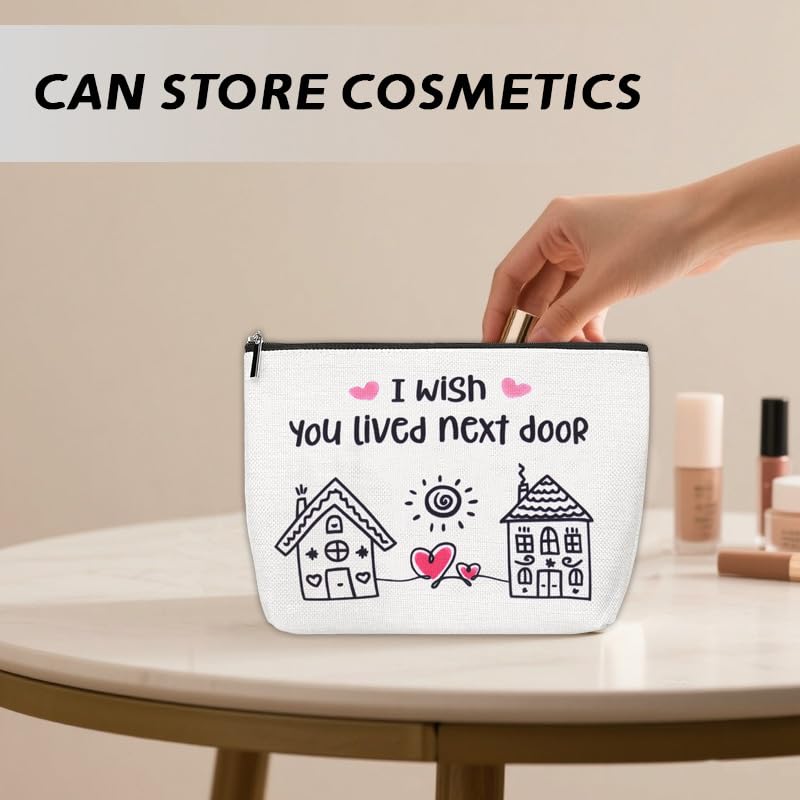 Sudaporn Best Friend Makeup Bag Canvas Travel Cosmetic Pouch Gift