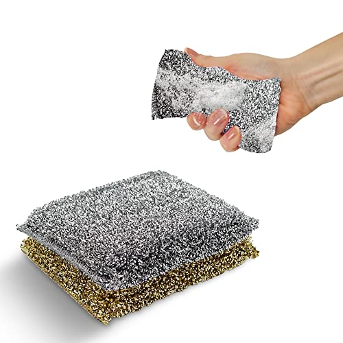 Heavy Duty Non-Scratch Scrub Sponges - 2 Pack for Kitchen Cleaning