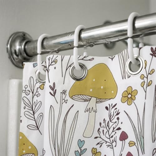 Mushroom Shower Curtain 72x72 Inch - Whimsical Fungi Design (Mushroom 21-2)