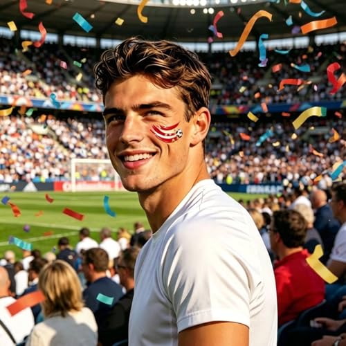 World Cup 2026 Soccer Temporary Tattoos 45 Pcs Party Favors