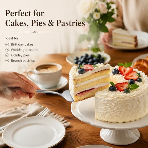 Cake Server Set of 2 Stainless Steel Pie Cutter Spatula