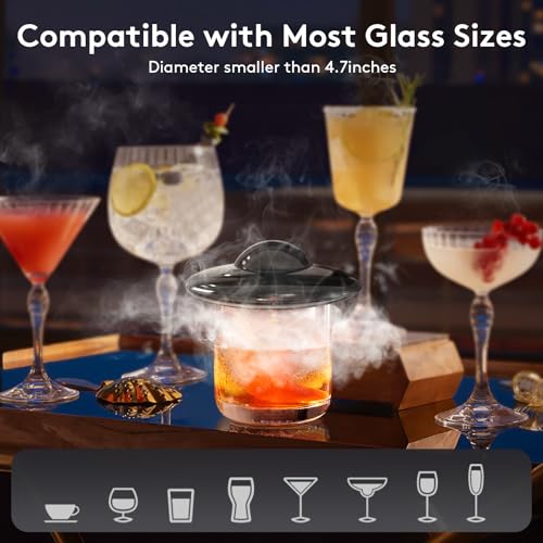 SUNCHARM Electric Cocktail Smoker Kit with 6 Wood Chip Flavors & USB Charger