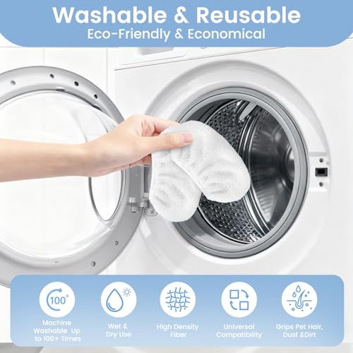 Granarbol 8-Pack Reusable Microfiber Steam Mop Pads - Universal Fit