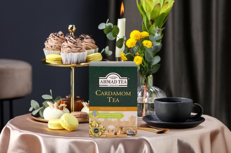 Ahmad Tea Black Tea with Cardamom - Loose Leaf, 454g