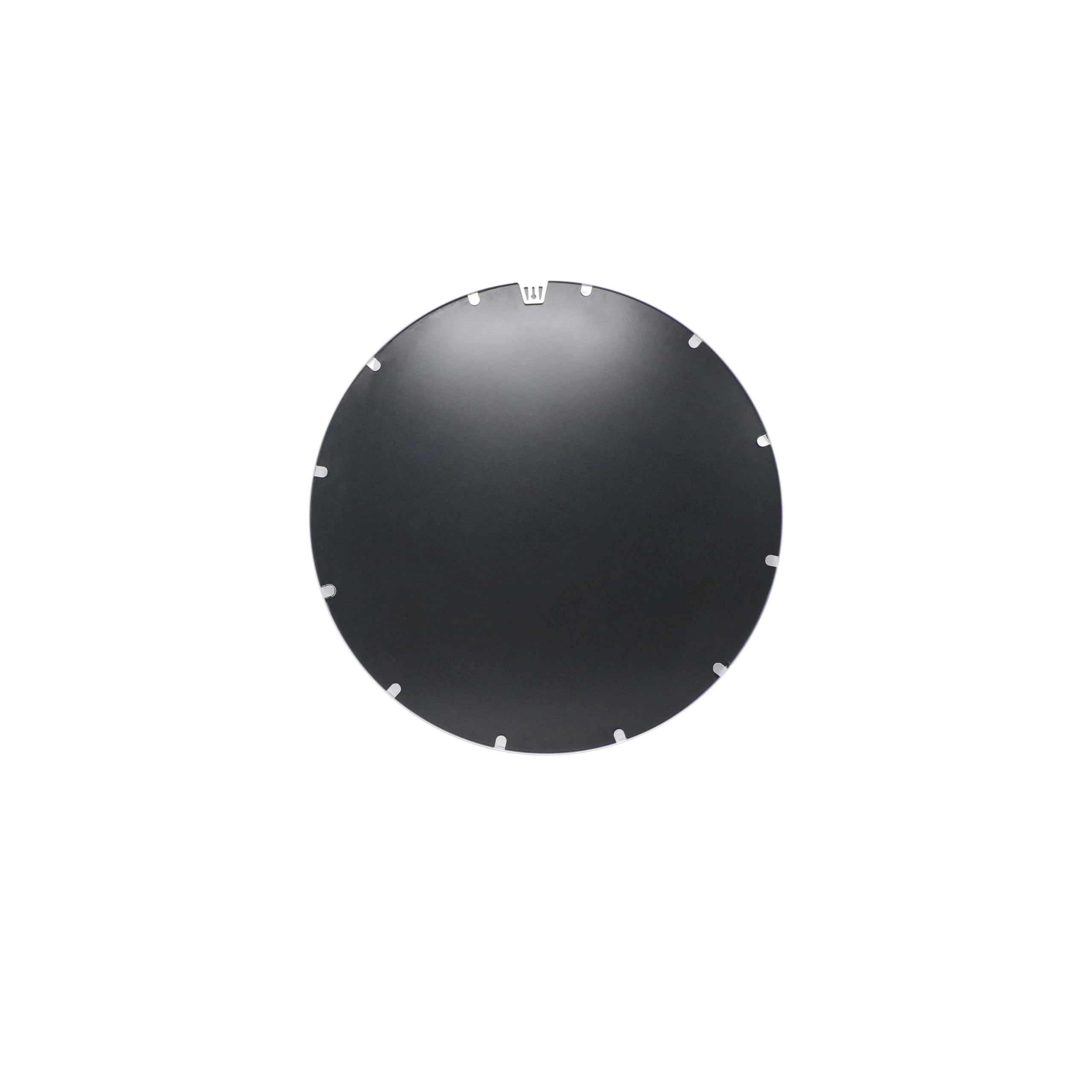 Flash Furniture Julianne Large Round Wall Mirror - Silver Circle Accent Mirror - 16" Vanity Mirror - for Bathroom, Vanity, Entryway, Dining Room, & Living Room