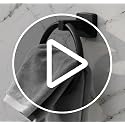 Matte Black Towel Ring - Heavy Duty Stainless Steel Bathroom Holder