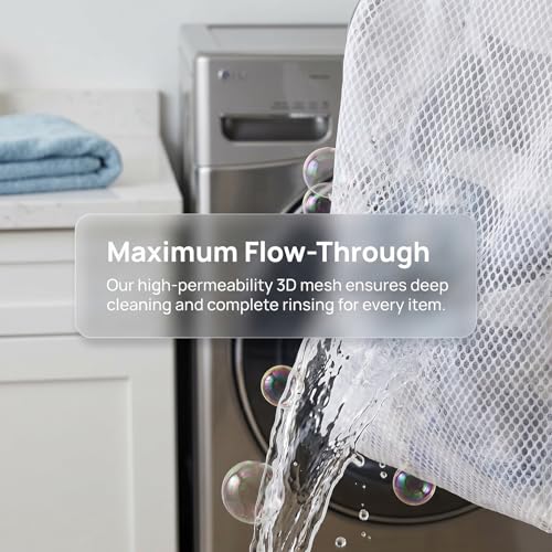 Mesh Laundry Bags 3-Pack for Delicates - Large, Medium, Small