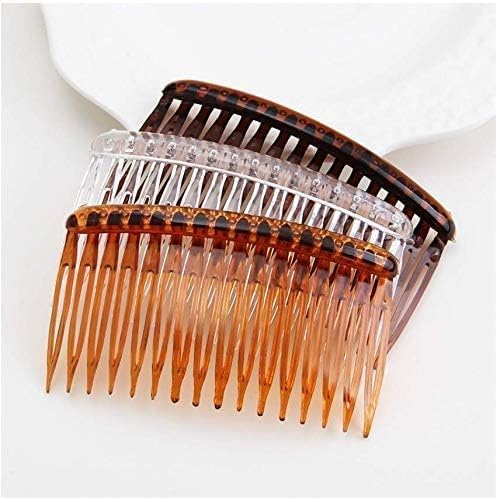 French Side Hair Combs 3-Pack Plastic Insert Combs for Women