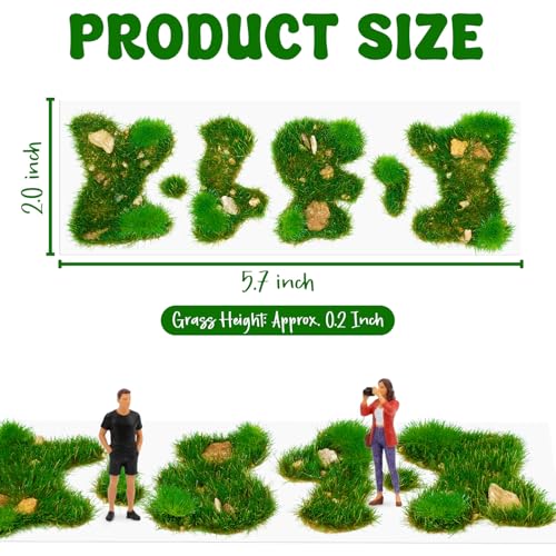 Warmtree Static Grass Bushy Tufts Summer Green for Miniature Scenery & Dioramas