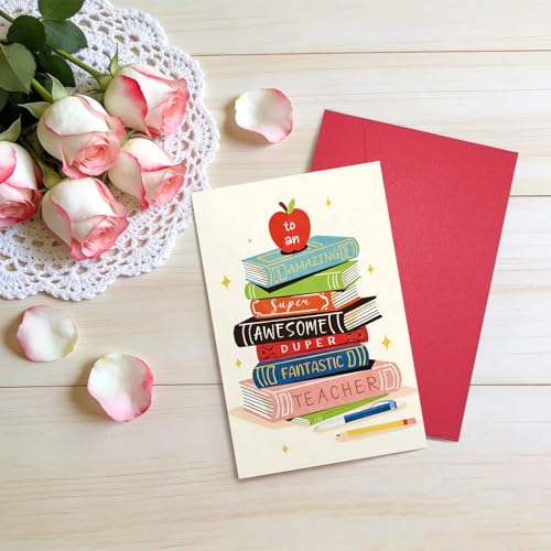Ogeby Teacher Appreciation Card - Funny Thank You Card for Teachers