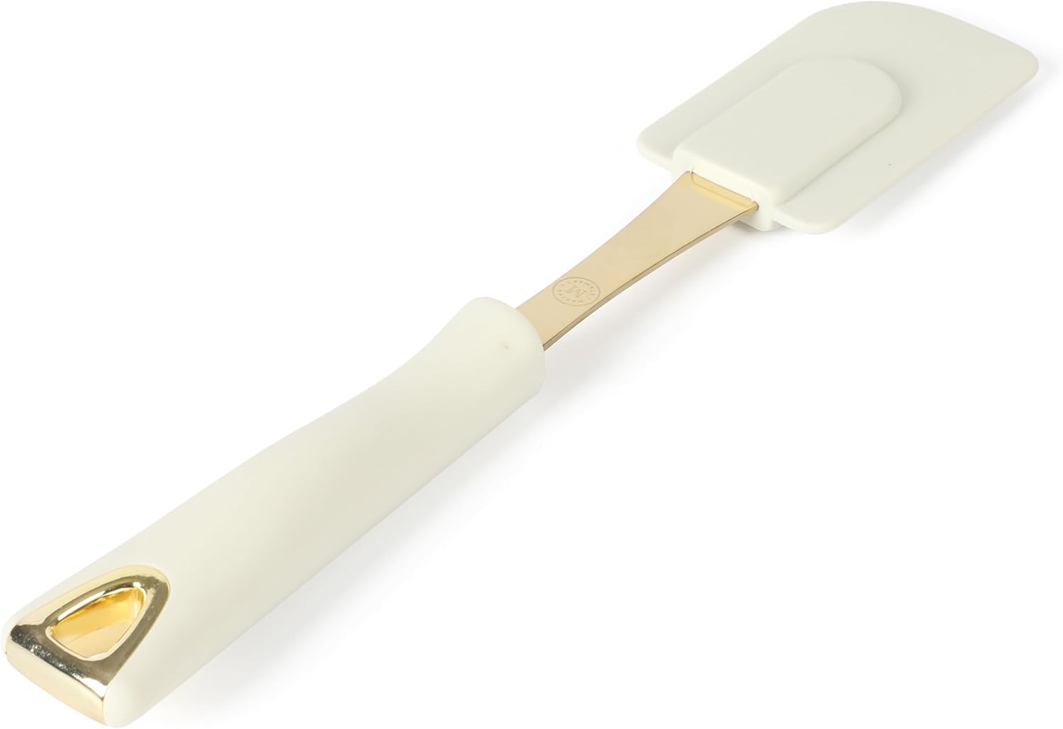 Martha Stewart Lockton 5-Piece Kitchen Tool Set - Durable Stainless Steel & Nylon Utensils with Linen Handles and Gold Accents