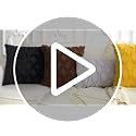 Navy Blue Faux Fur Plush Throw Pillow Covers 18x18 (Pack of 2)