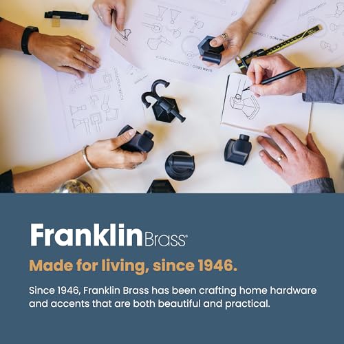 Franklin Brass Single Wall Hooks, Matte Nickel, 5-Pack Coat and Hat Hanger