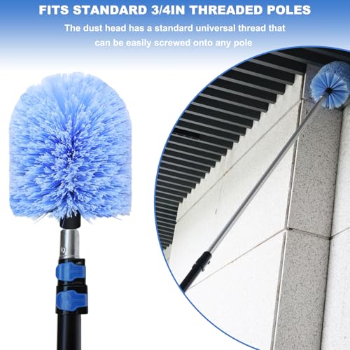 Cobweb Duster Head for Indoor & Outdoor Cleaning - 6.5" x 8.5"