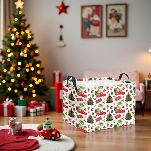 Waterproof Rectangular Christmas Storage Basket - Collapsible Bin