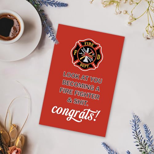 Funny Firefighter Graduation Card | Hero Congratulations Card