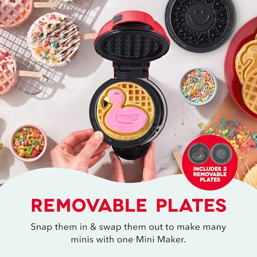 Dash MultiMaker Mini Waffle Plate Set - Flamingo & Sun 2-Pack