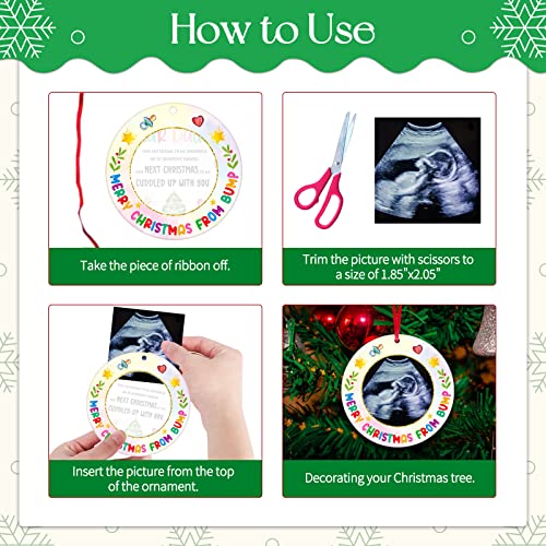 Ultrasound Picture Frame Christmas Ornament for Expecting Parents