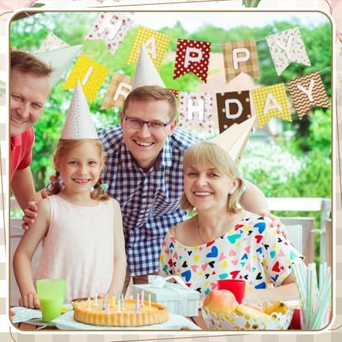 Felt Boho Happy Birthday Banner Garland Reusable Party Decoration